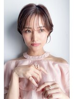 フラミューム 恵比寿(flammeum)&nbsp;大人可愛い20代30代40代黒髪前下がりショートボブ丸みショート