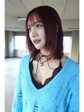 ランプヘアー(LAMP hair) wine red