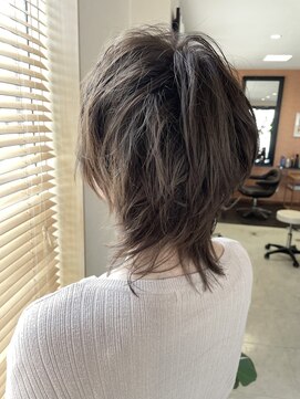ヘアーサロン デペント(HAIR SALON Depend) ウルフカット　グレージュアッシュ