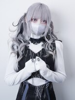 レボル(REVOL) シルバーカラーツインアレンジ☆推しカラーシールエクステ