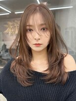ロンドウル 熊本(Lond ulu) 韓国レイヤーカット/大人ベージュ/レイヤーロング