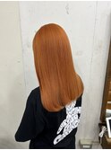 オレンジカラー 暖色カラー オレンジベージュ 北千住