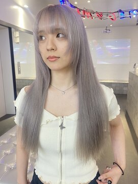 ゲーム 原宿店(GAME) ホワイトシルバー/ダブルカラー/ケアブリーチ/髪質改善/原宿