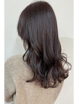 クレドヘアー(CRED HAIR) ブリーチなし冬カラーオリーブグレージュレイヤー