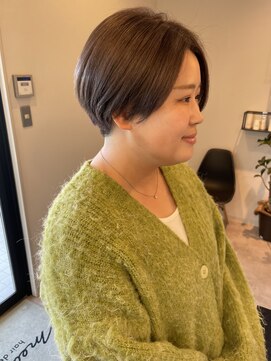 メデル(mederu) ブリーチグレージュカラー20代30代40代暗髪カラー透け感カラー