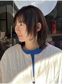 ミディアムウルフ シアーヘーゼル 【窪田】/川崎/髪質改善