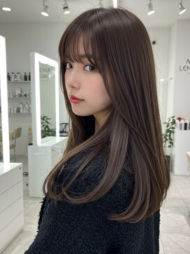 エル 新小岩(elu) 美髪/ワイドバング/レイヤーカット/くすみベージュ/新小岩駅