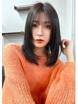 ロゼ 甲子園口(Rose)&nbsp;【ROSE】レイヤーカット＿暗めカラー＿ミディアムヘア