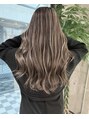 リュストル 町田(LUSTRE)&nbsp;派手すぎないまろやかなブラウンベースのハイライト[ブリーチ]