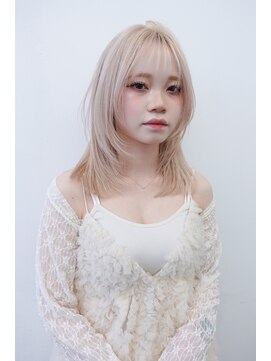 ネルケ 立川(nelke) ミルクティーベージュダブルカラーケアブリーチブロンドカラー