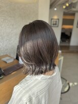 ビーチ(BEACH) アッシュベージュ透明感カラーレイヤーボブ