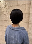 黒髪ショート　ショートヘア　京都美容室　進詩織