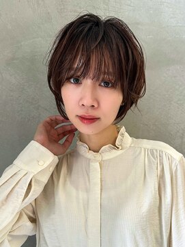 ロンドエニカ 大宮(Lond enika) グランマッシュ/細めハイライト/ショート/白髪ぼかし/前髪/大宮