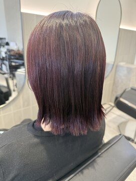 グラムヘアー(GLAM HAIR) ワインレッドカラー