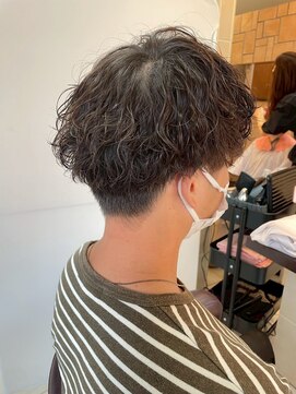 ルページ 千葉(lpage) メンズカット/ブルーブラック/フェザーパーマ[千葉/千葉駅]