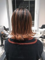 アディクト 綾瀬(ADDICT)&nbsp;【ADDICT YuuYa】コントラストバレイヤージュ_カッパースタイル