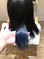 ヘアリゾートエーアイ 新宿西口店(hair resort Ai) インナーブルー【新宿　インナーカラー】