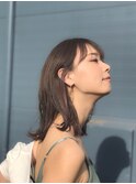 大人可愛い外ハネシースルーバングボブ甲斐ジュンヤ