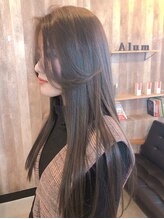 イルミナカラー×くすみ系グレーベージュ / 透明感の高い色味に☆