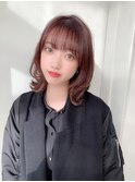 【ブリーチなし】ラベンダーショコラ×レイヤーボブ *Lilme*