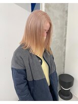 ソーコ 渋谷(SOCO) ダブルカラーハイトーンミルクティーベージュブリーチカラー