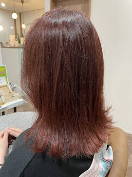 ヘアーディア みどり店(Hair...DiA) ブリーチなしのレッドカラー!