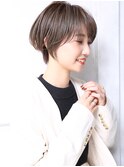 大人可愛い小顔美髪ツヤ髪シアーグレージュ横顔美人A17
