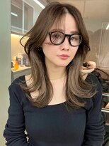 サイン 渋谷(SIGN)&nbsp;韓国ヘアイメチェンハッシュカット似合わせカットレッドブラウン