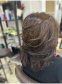 【４０代・５０代・６０代】大人女性に人気のミディアムレイヤー