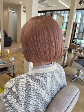 ミラシィ 稲毛(Mirashy) ピンクベージュカラー×ボブスタイル！