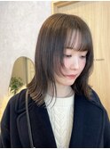 顔周りレイヤー / オリーブベージュ