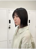 @eri_sand_ セミディ/ショートヘア/シアカラー/姫カット[大阪梅