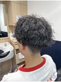 【メンズパーマ】ツイスパ入り波巻きパーマ