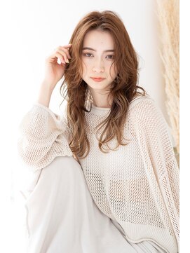 トティア 本通(Totia) 【Totia本通】大人ウェーブ×ミルクティーベージュ