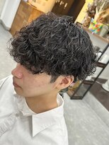 フゥ 宇都宮(FeU) 波巻きパーマメンズパーマメンズヘアツーブロックツイストパーマ