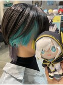 にじさんじ アルス インナーカラー ウルフ ターコイズブルー
