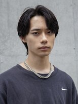 シティ(CITY) 小久保styleフェザーパーマグレーブルーカラー刈り上げショート