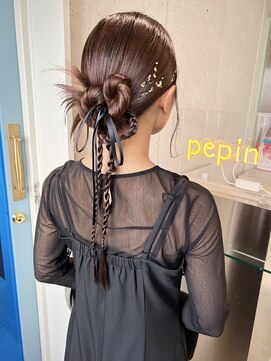 ペピンバイメルシー(pepin by merci.) ＊  ひと癖カチモリヘア【結婚式/お呼ばれ/イベント】