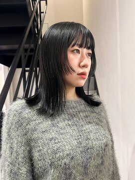 デイジードゥ(Daisy duex) グレーカラー  プツッと顔周り  艶髪