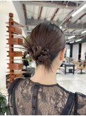 結婚式二次会ヘアアレンジ カチモリヘア 韓国アレンジ