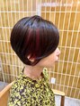 ソウス リーベ(SOURCE liebe) ポイントカラーで個性を兼ね備えた/ショートボブ