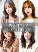 ダントツ人気【艶感★シースルーバング】トレンド韓国くびれヘア