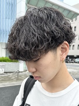 オーガニック アトリエ 大宮(organic+atelier) 20代30代◎ブルーブラック波巻きツイストスパイラルパーマ暗髪