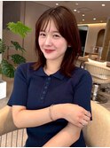 髪質改善*ミディアムレイヤーダークパープル*美髪【Zina南草津】
