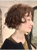 外国人風パーマ/ショートボブパーマ/くせ毛パーマ