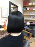 カット＋カラー(リタッチ）＋オイルストレート