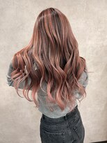 サニー 渋谷(SUNNY)&nbsp;バレイヤージュ、レイヤーカット、ピンクベージュ、ハイライト