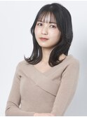 艶感ダークグレージュミディ