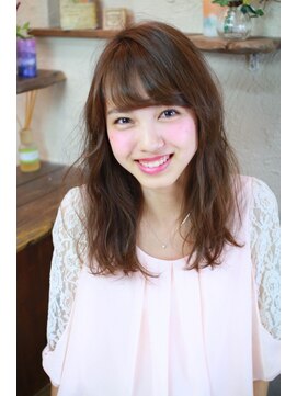 トヌコア ルア 下北沢店(TONUKOA RUA) 【TonukoaRua】脱力ゆるウェーブのラベンダーピンク