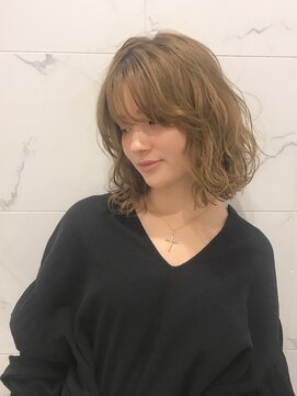 レイドバック(LAID BACK) 【LAIDBACK 代官山】韓国風透けバングの無造作とろみヘア